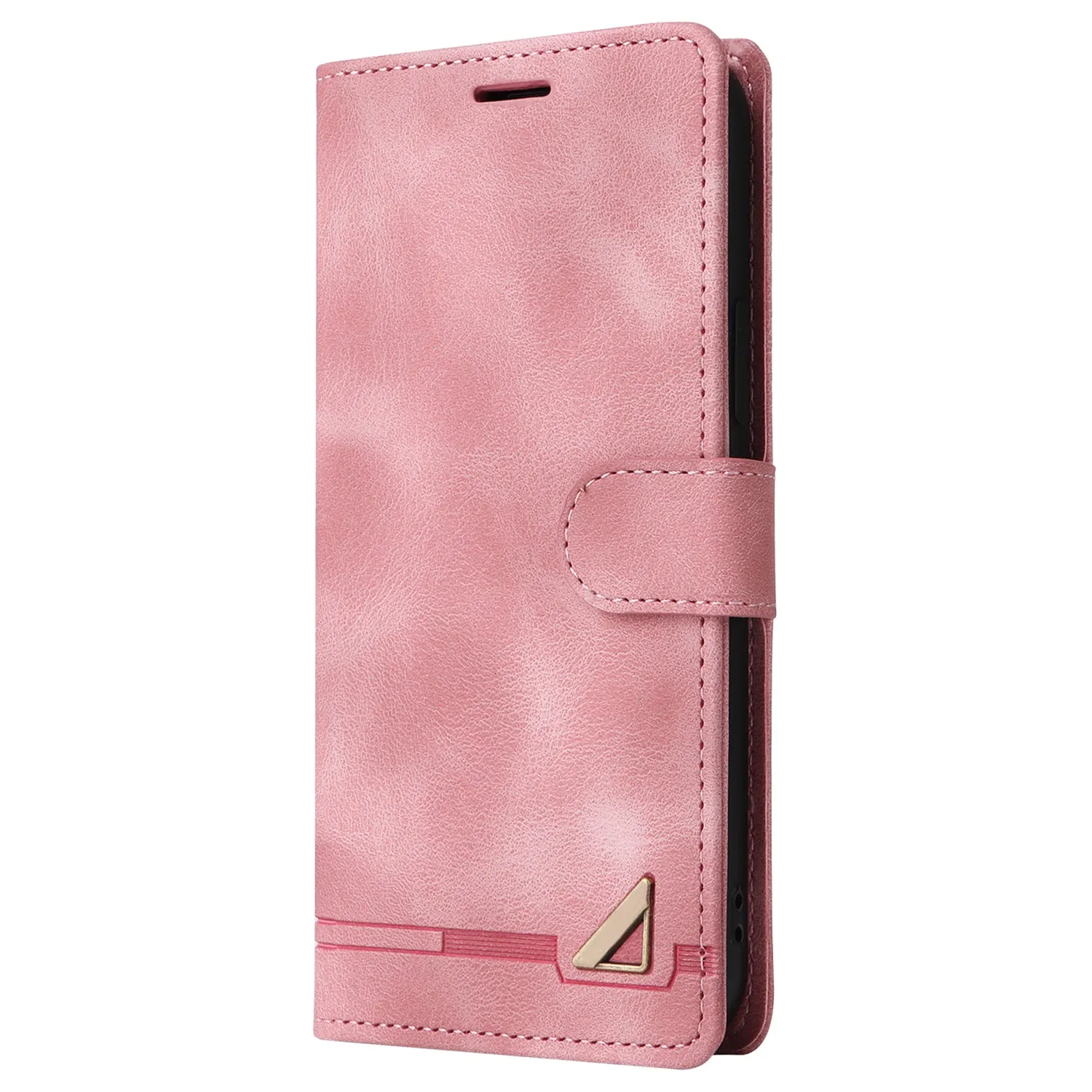 007 Series For iPhone 15 Pro Max Stand Shell Flip Wallet Anti-Scratch PU Leather Case Skin-touch Phone Cover