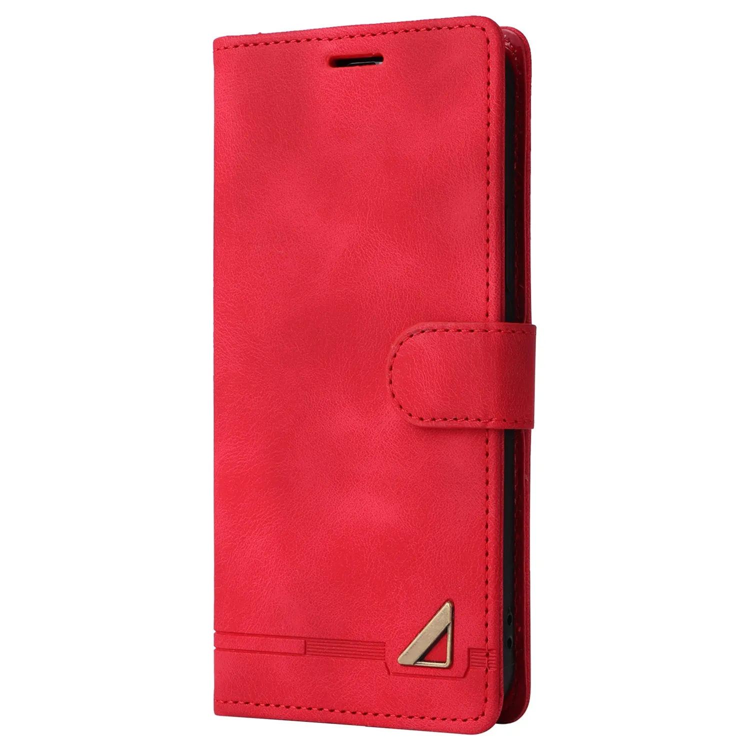 007 Series For iPhone 15 Pro Max Stand Shell Flip Wallet Anti-Scratch PU Leather Case Skin-touch Phone Cover