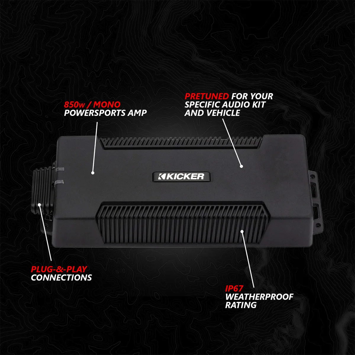 2017-2025 Can-Am® X3, Phase-6 K-Spec 6-Speaker 1650watt System w/JVC