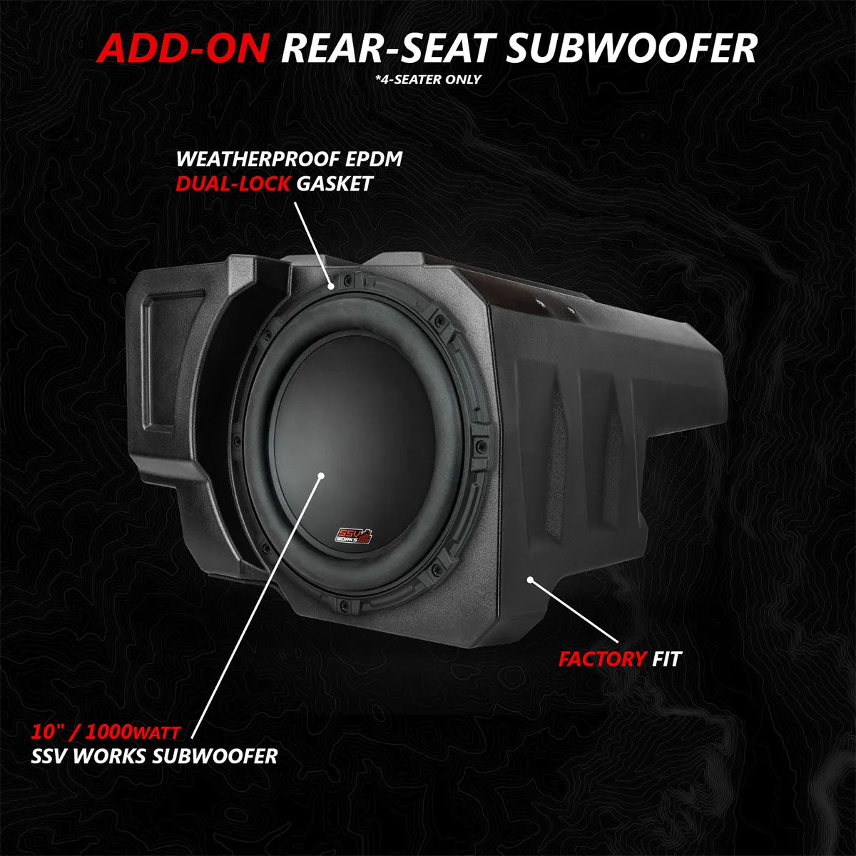 2020-2024 Polaris® RZR PRO Series Phase-3 V-Spec 3-Speaker 1400watt System for Ride Command