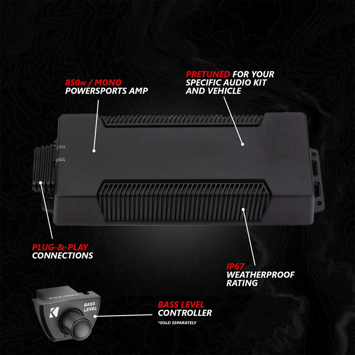 2020-2024 Polaris® RZR PRO Series Phase-3 V-Spec 3-Speaker 1400watt System for Ride Command