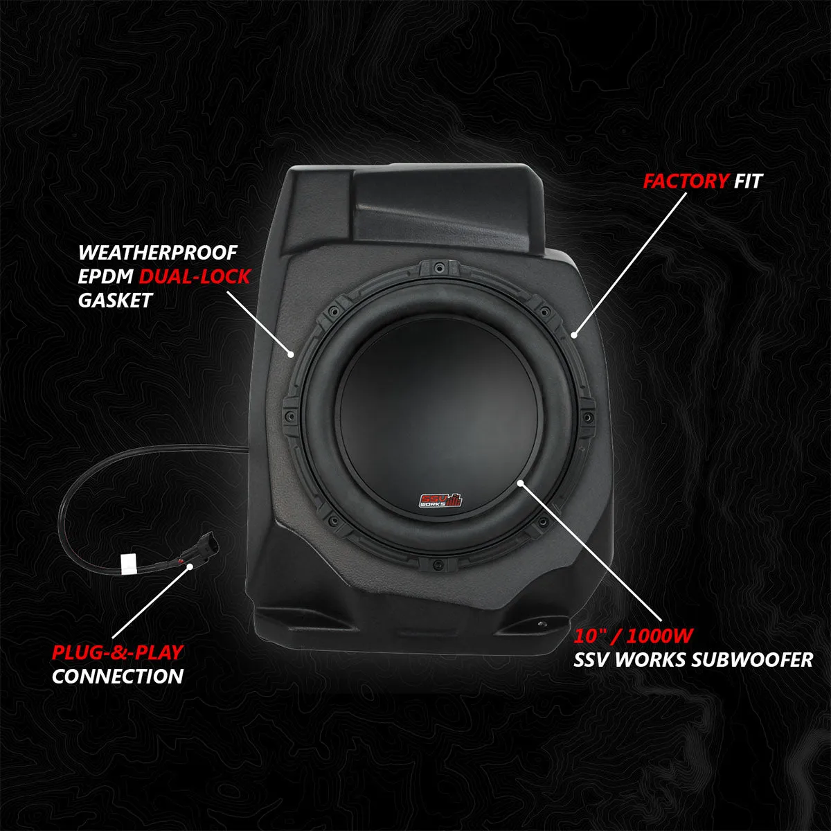 2020-2024 Polaris® RZR PRO Series Phase-3 V-Spec 3-Speaker 1400watt System for Ride Command