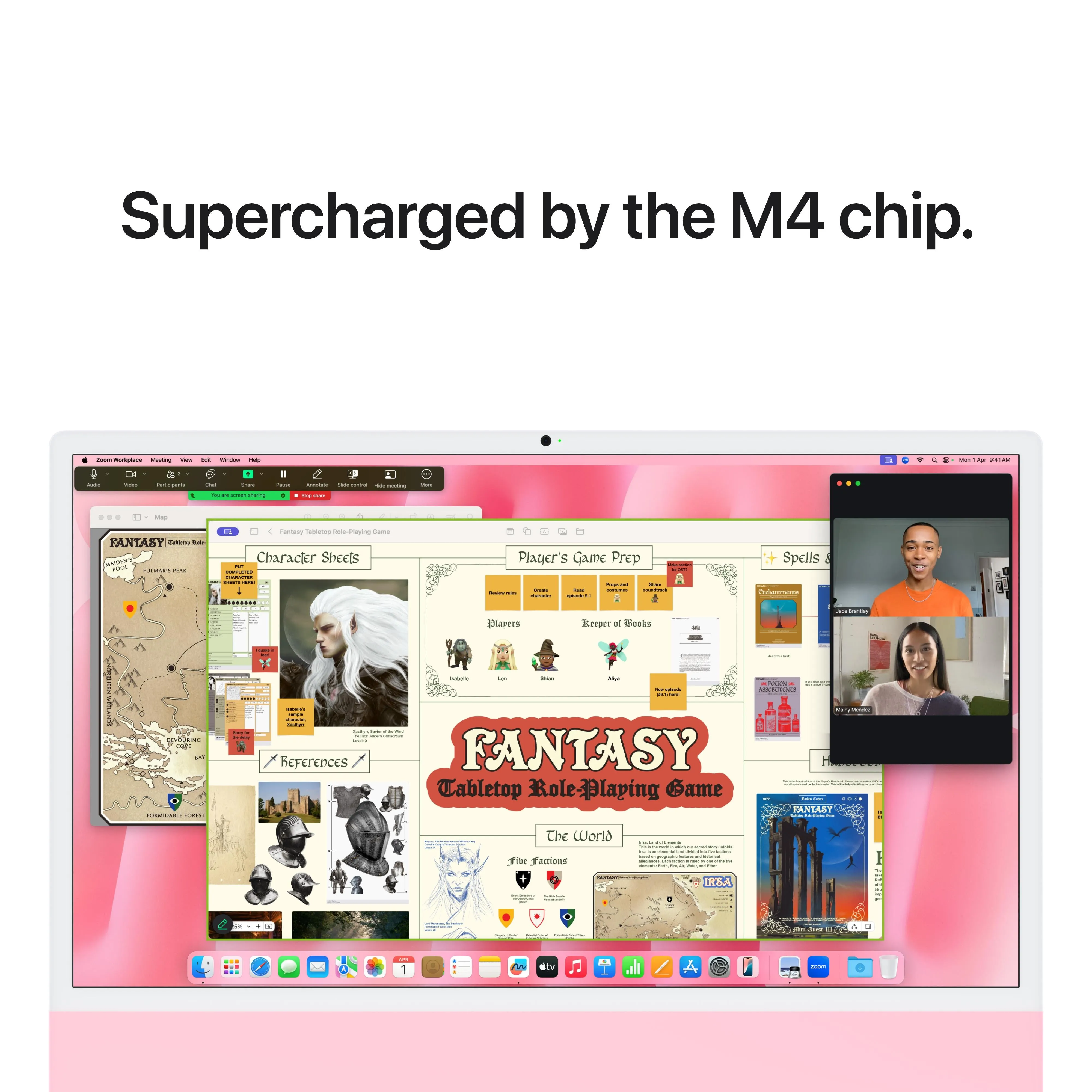 24-inch iMac with Retina 4.5K display: Apple M4 chip with 10-core CPU and 10-core GPU, 256GB SSD - Pink