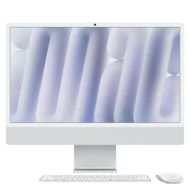 24-inch iMac with Retina 4.5K display: Apple M4 chip with 10-core CPU and 10-core GPU, 256GB SSD - Silver