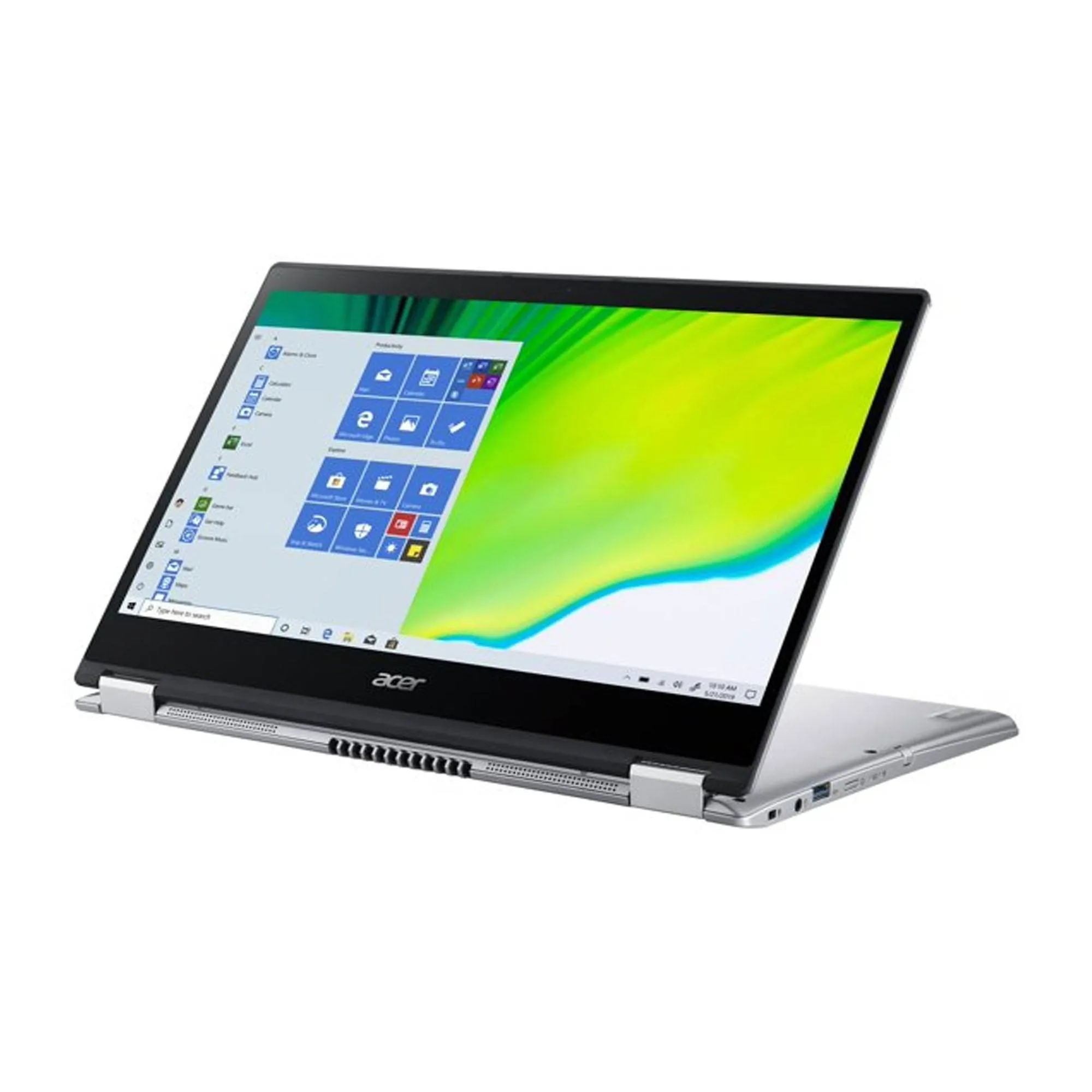 Acer Spin 3, 14&quot; Full HD IPS Touch, 10th Gen Intel Core i5-1035G1, 8GB LPDDR4, 256GB NVMe SSD, Thunderbolt 3, Convertible, Rechargeable Active Stylus, Protective Sleeve, SP314-54N-58Q7