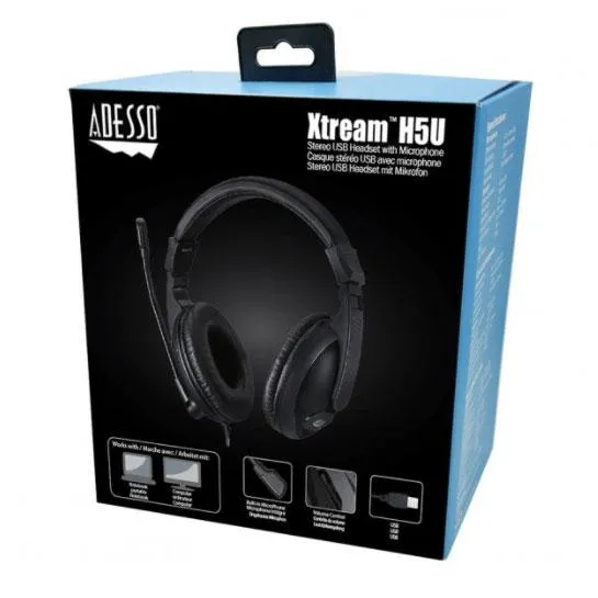 Adesso Xtreme H5U Multimedia Headphones