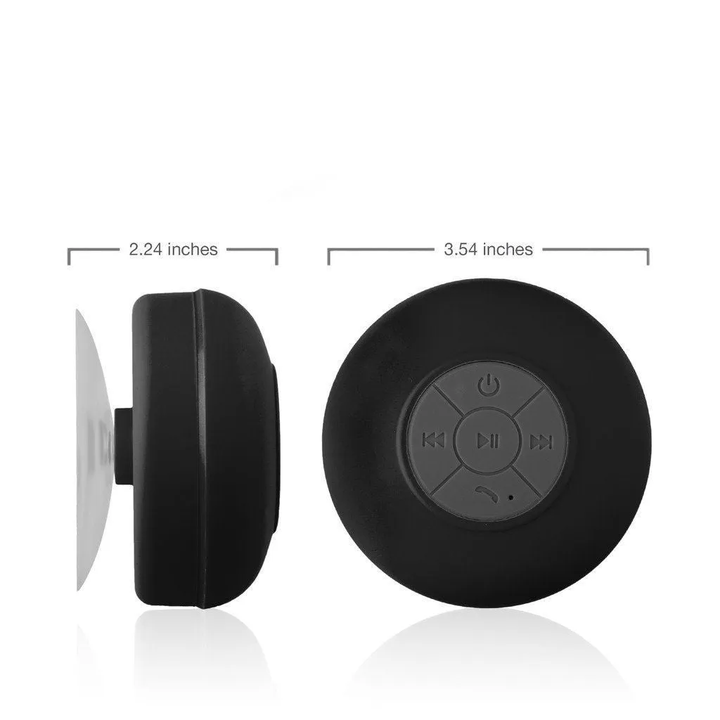 Bluetooth Waterproof Wireless Speaker Suction Shower speaker Hands free Mic