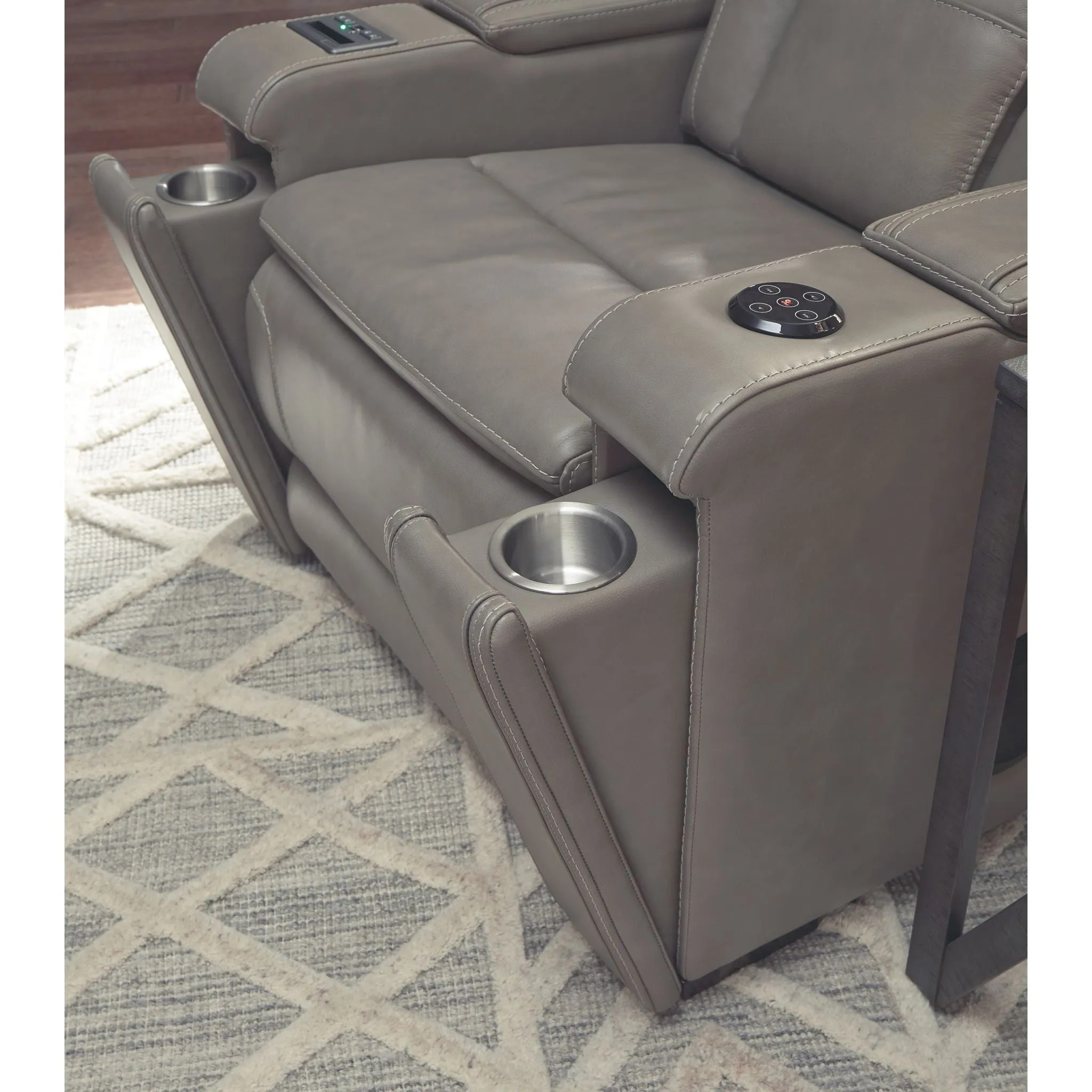 Boerna Power Recliner with Adjustable Headrest