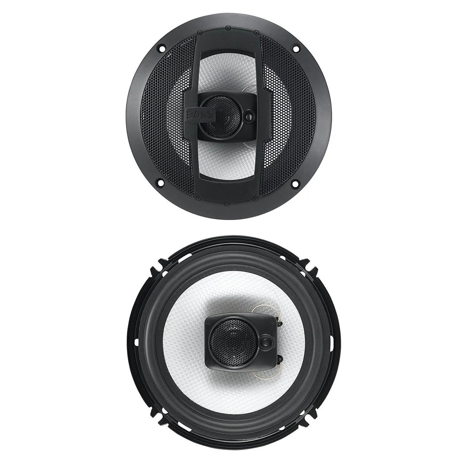 Boss R63 6.5 Inch 300W 3 Way Car Audio Coaxial 4 Ohm Stereo Speakers (Pair)