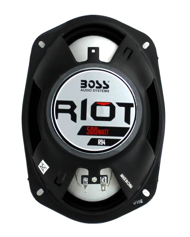 Boss Riot R94 6x9 Inch 500W 4 Way Car Coaxial Audio Speakers Stereo (8 Pack)