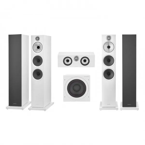 Bowers & Wilkins 603 S3 5.1 Surround Sound Speaker Package White