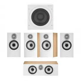 Bowers & Wilkins 607 S3 5.1 Surround Sound Speaker Package Oak