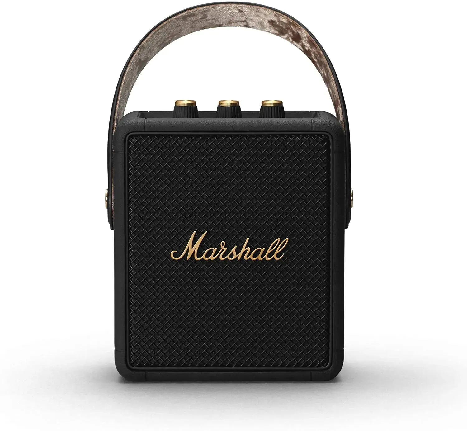 Certified Refurbished - Marshall Stockwell II Portable Bluetooth Speaker - Black and Brass