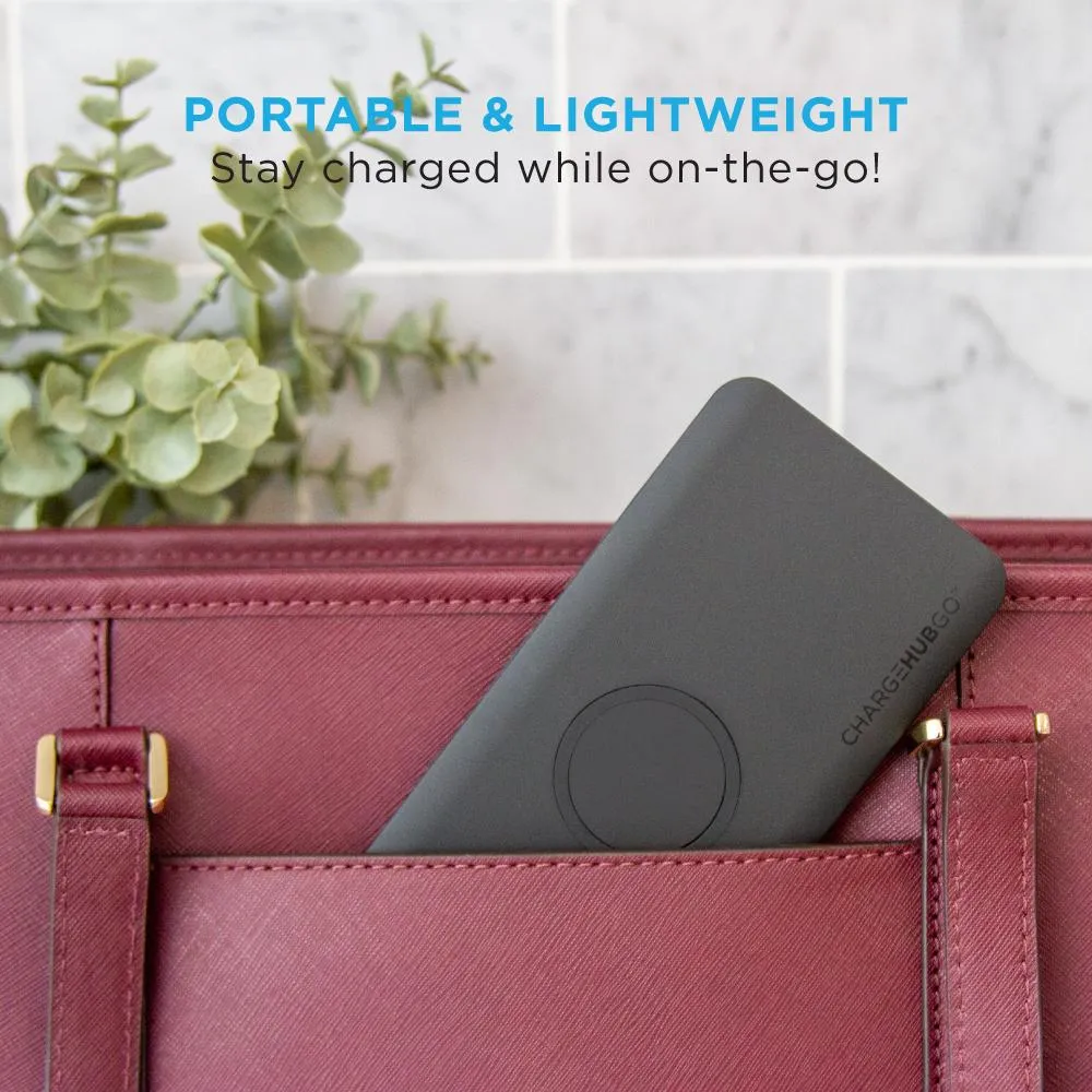 ChargeHubGO  Power Bank with Wireless Charging Pad