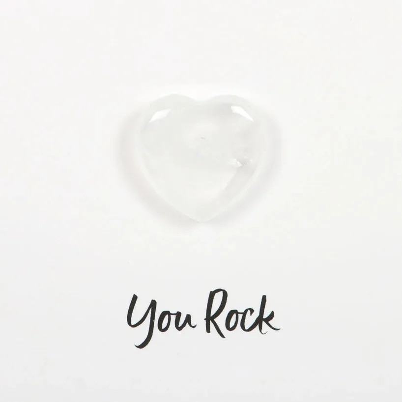 Clear Quartz Crystal Greeting Card