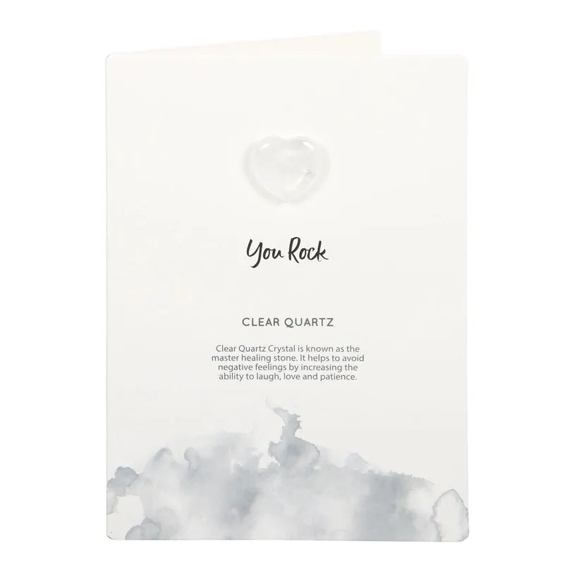 Clear Quartz Crystal Greeting Card