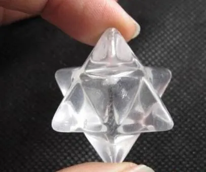 Clear Quartz Crystal Merkaba Stars