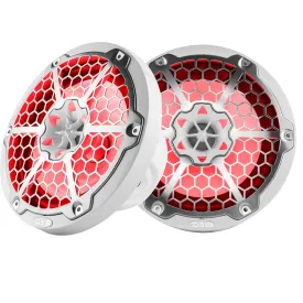 DS18 New Edition HYDRO 8" 2-Way Marine Speakers w/RGB LED Lighting 375W - White [NXL-8M/WH]