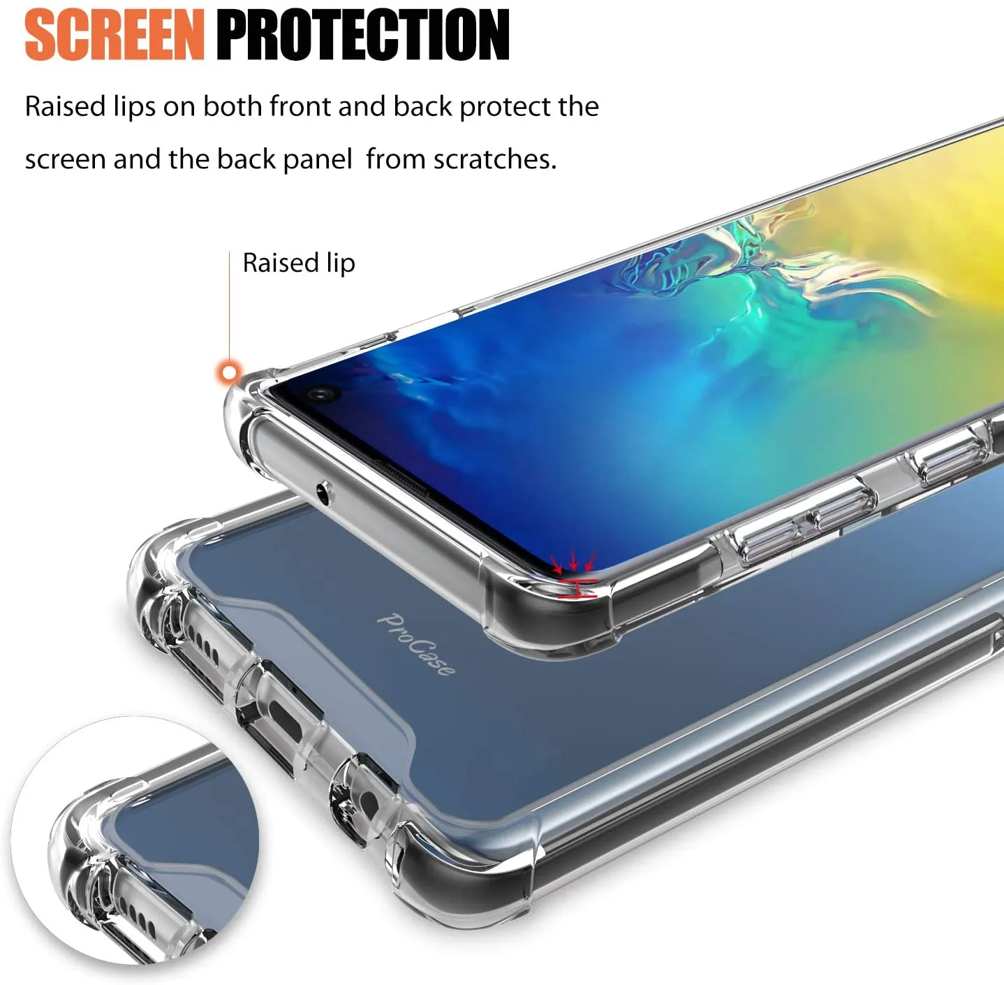 Galaxy S10 2019 Protection Clear Case | ProCase