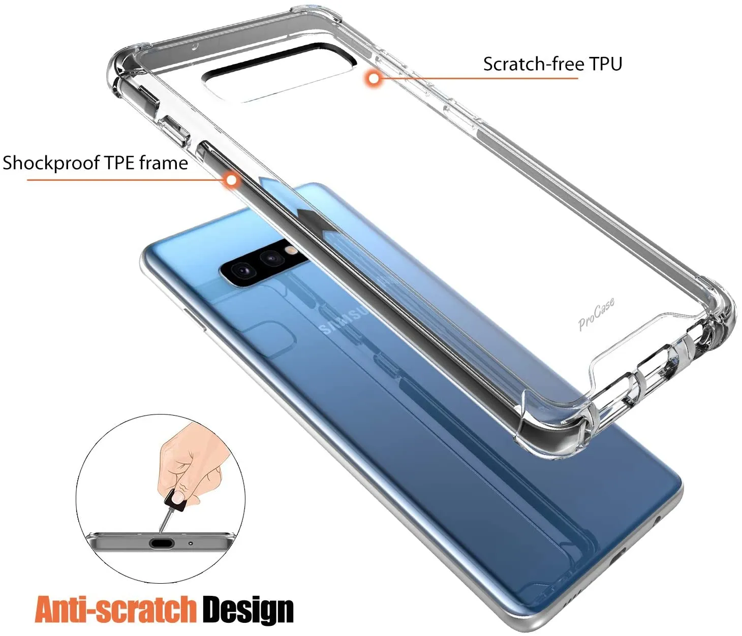 Galaxy S10 2019 Protection Clear Case | ProCase