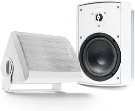 Gemini GHSI-W525BT-PR-WHT Waterproof Mountable Outdoor Bluetooth Speakers (White) - 5.25"