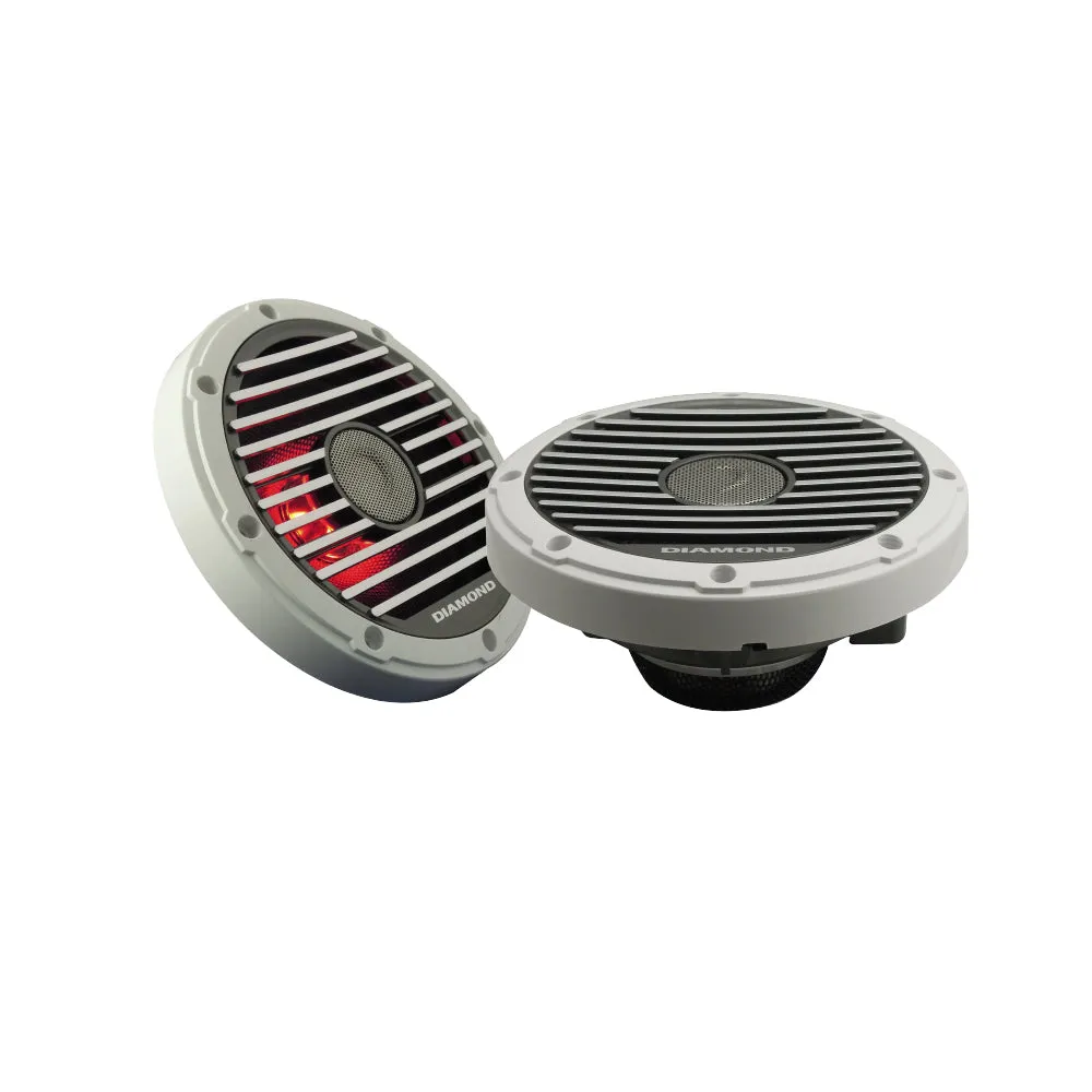 HXM65 - 6.5" Marine Coaxial Speaker w/Titanium Dome Tweeter