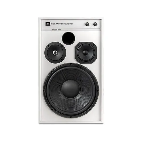 JBL 4312G Studio Monitor Pair of Speakers Ghost Edition with JS-120 Stands