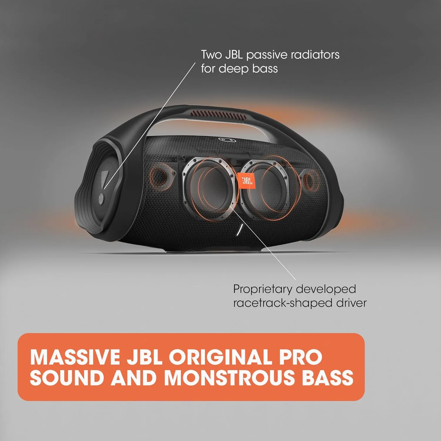 JBL Boombox 2 Portable Waterproof Wireless Bluetooth Speaker with up to 24 Hours of Battery Life - Black(JBLBOOMBOX2BLKAM)- Open Box (10/10 Condition)