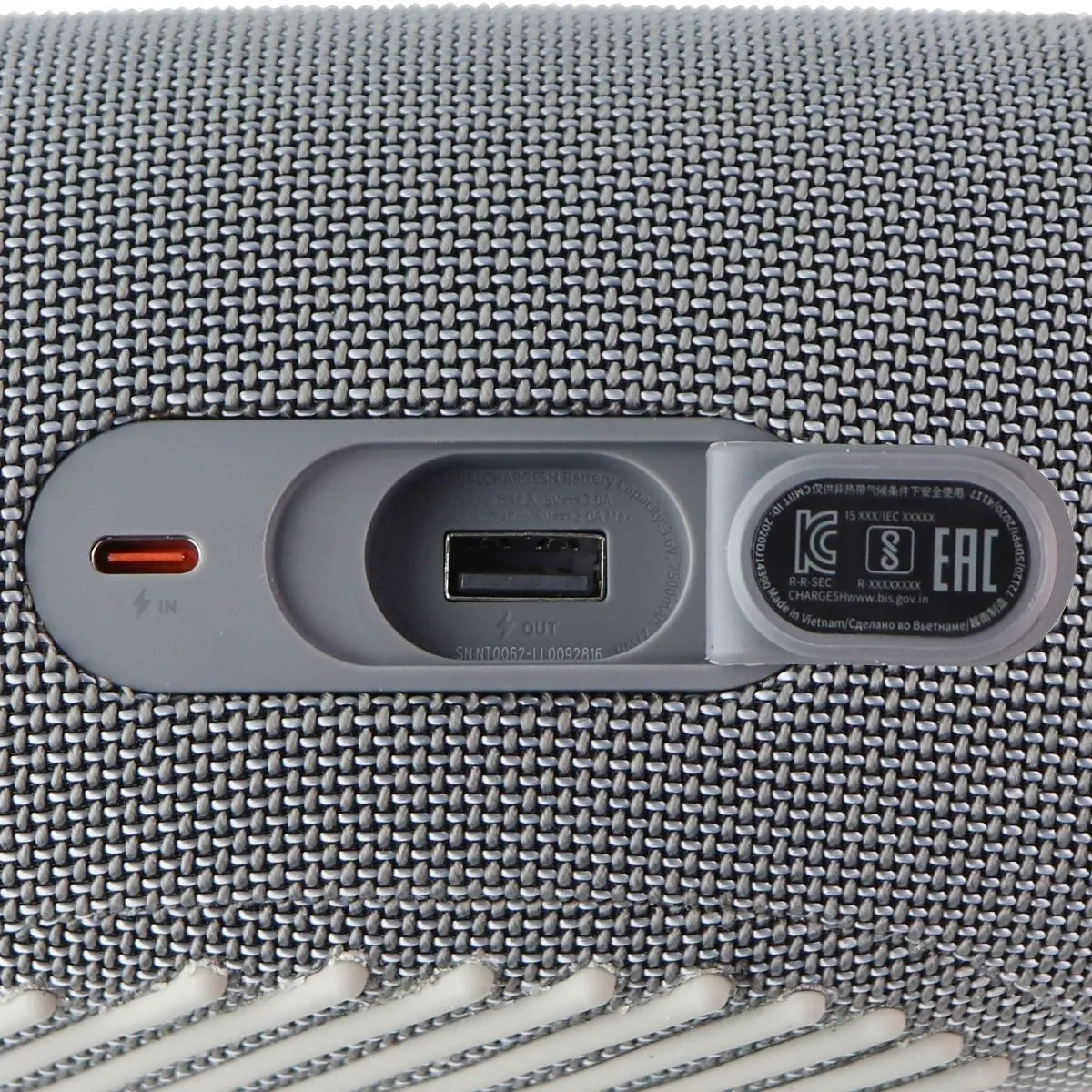 JBL CHARGE 5 Portable and Waterproof Bluetooth Speaker - Gray