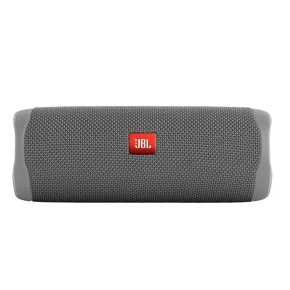 JBL FLIP 5 Portable Waterproof Bluetooth Speaker - Grey with Case