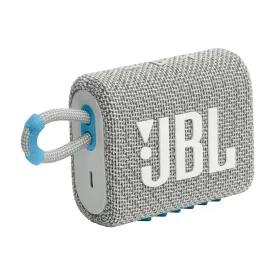 JBL Go 3 Eco Portable Stereo Bluetooth Speaker - White