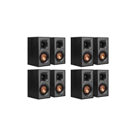 Klipsch Reference R-41M Bookshelf Speakers (8 Speaker Bundle)