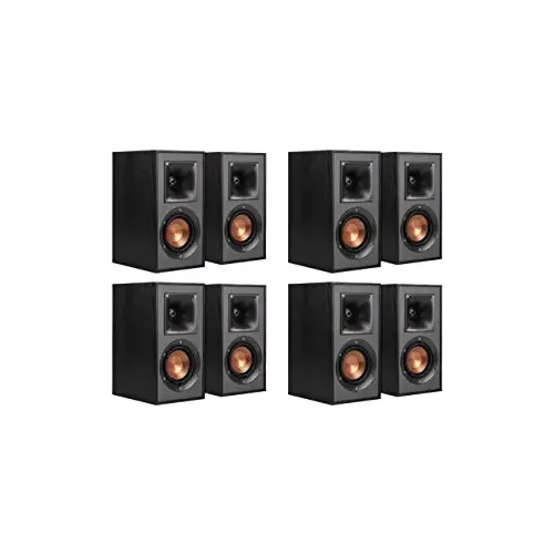 Klipsch Reference R-41M Bookshelf Speakers (8 Speaker Bundle)