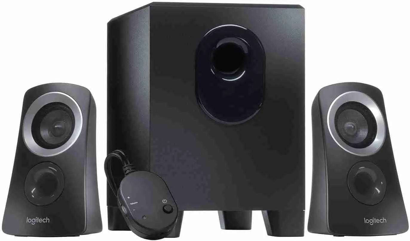 Logitech Z313 2.1 Speaker System 25W Total Rms With Compact Sub Woofer And 2 Satellites And Wired Control Pod Black