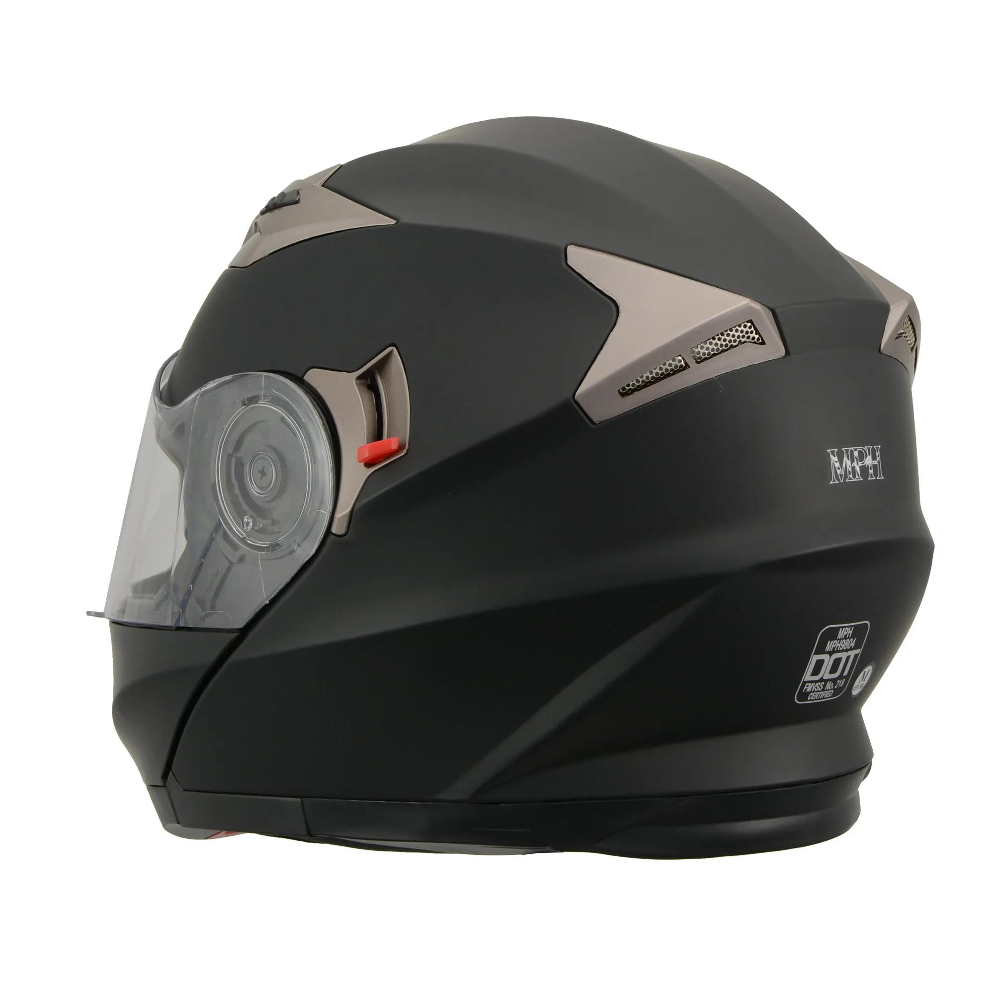 Milwaukee Performance Modular Full Face DOT Approved Racing Helmet w/ Sun Visor