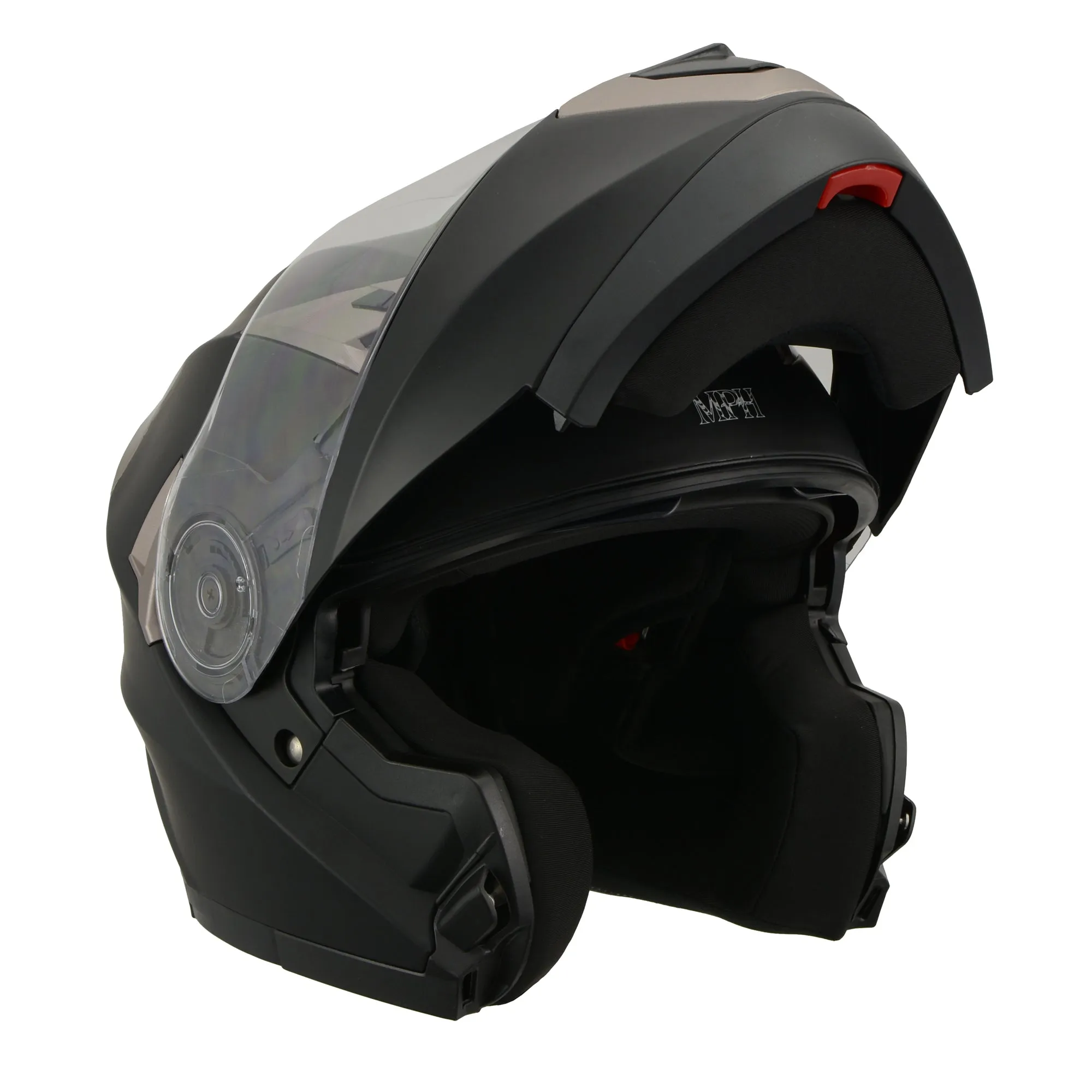 Milwaukee Performance Modular Full Face DOT Approved Racing Helmet w/ Sun Visor