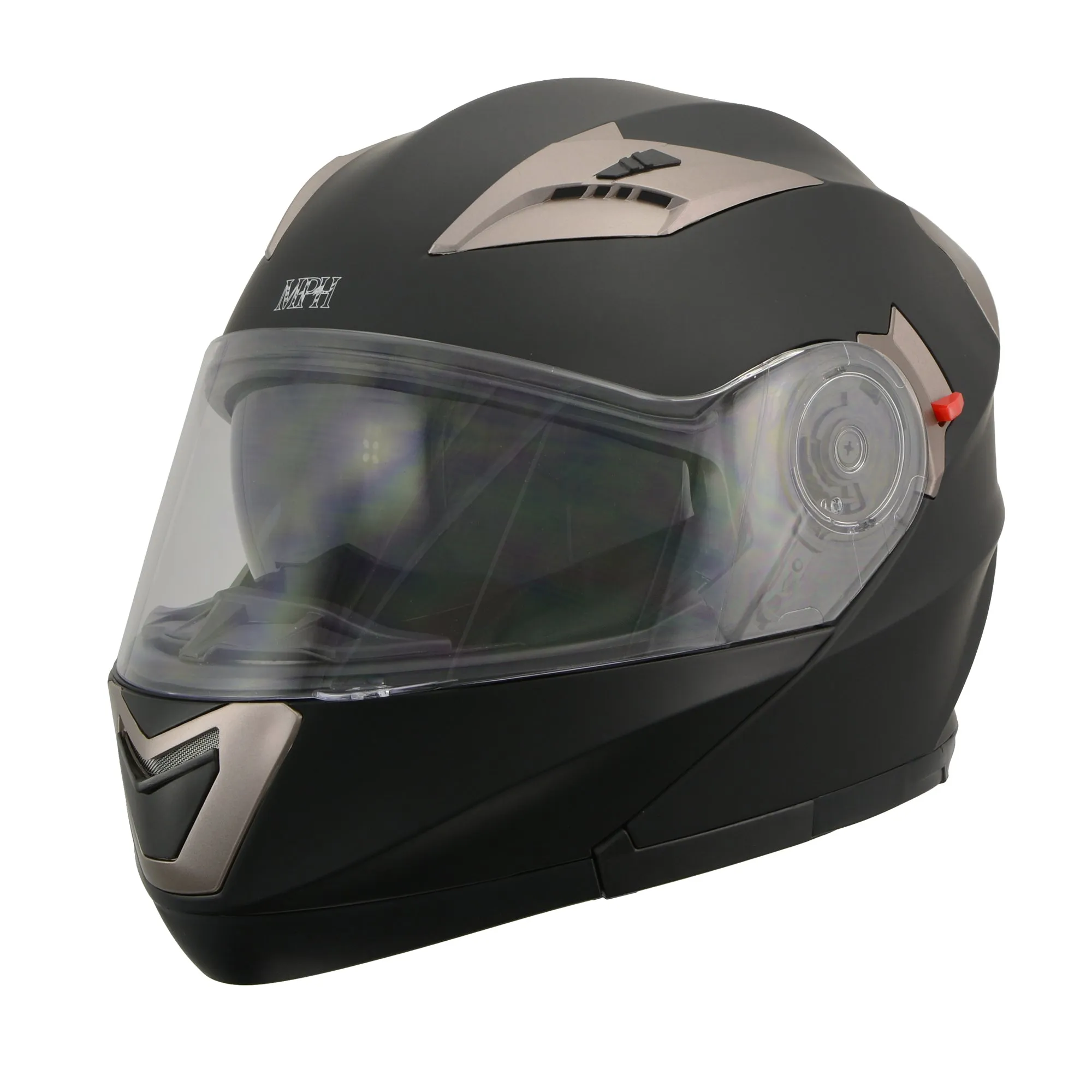 Milwaukee Performance Modular Full Face DOT Approved Racing Helmet w/ Sun Visor