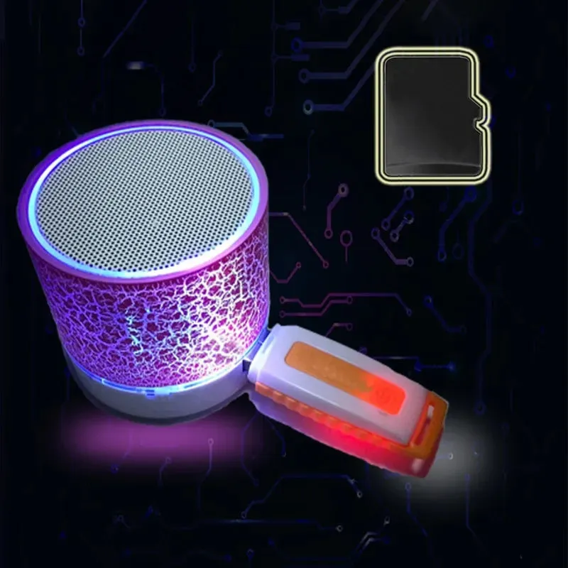 MINI LED CRACKS COLORFUL BLUETOOTH SPEAKERS