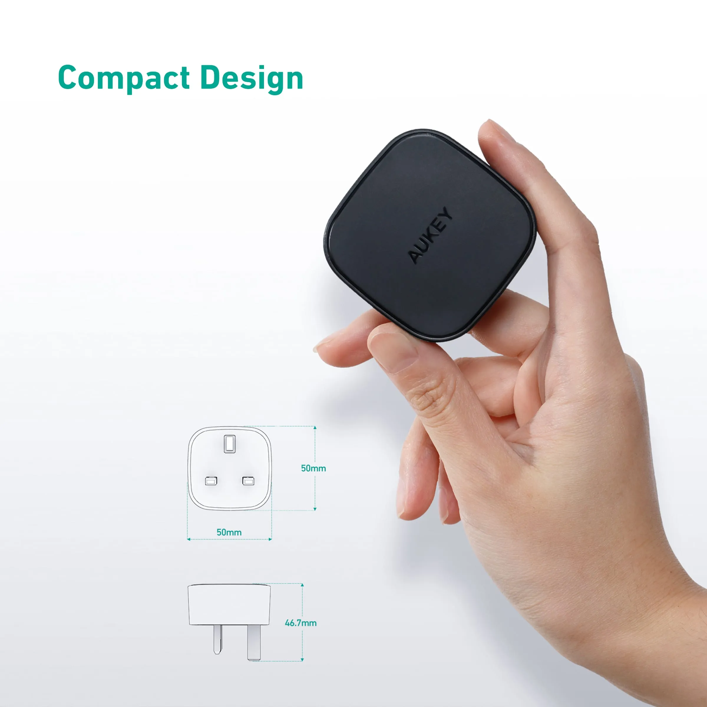 PA-Y25 20W Power Deliver USB C Mini Charger With MFI USB C To Lightning Cable