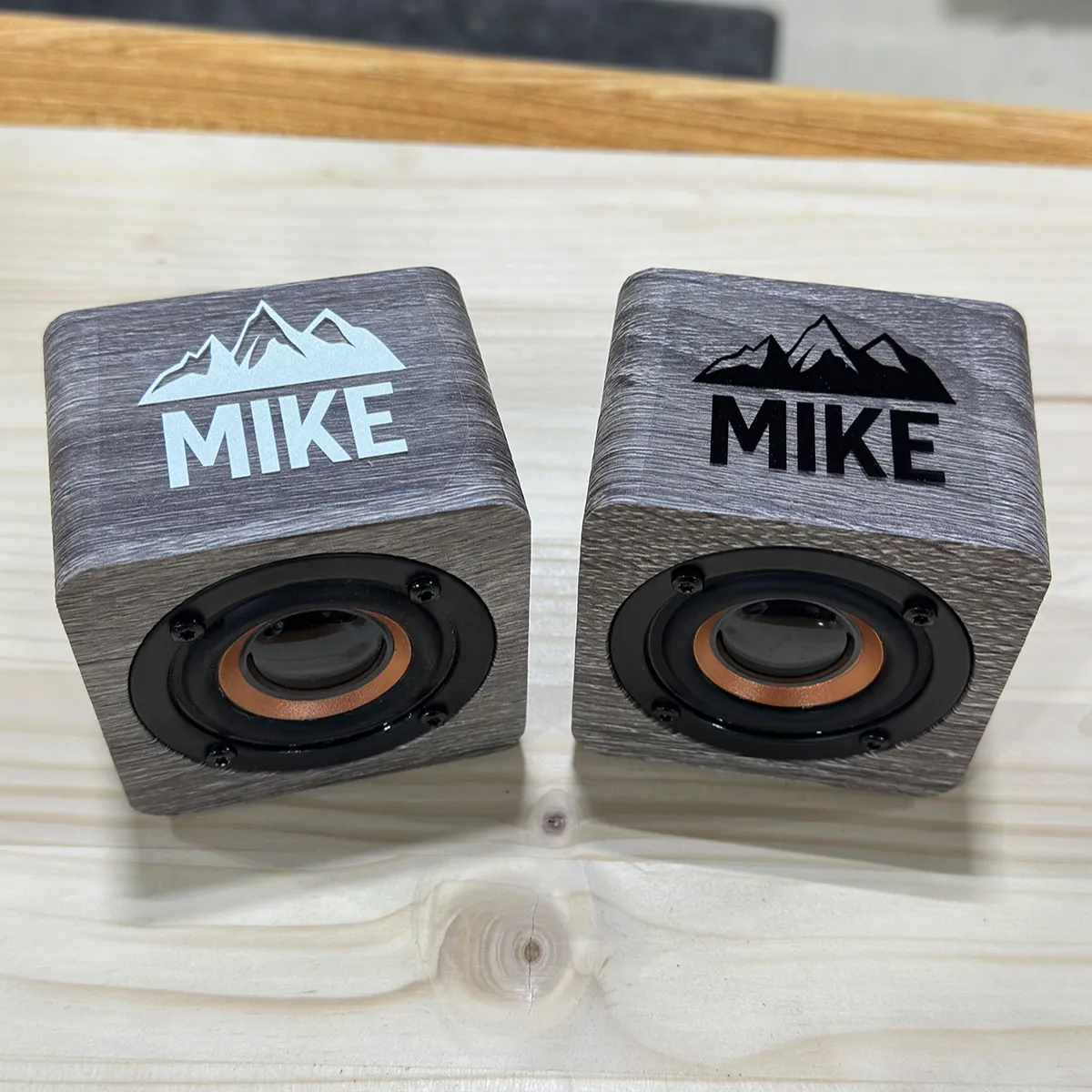 Personalized Gray Bluetooth Speaker