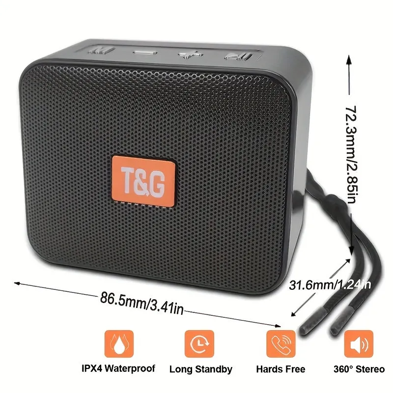 Portable Wireless Compatible Speaker USB TF Card Radio Tuner