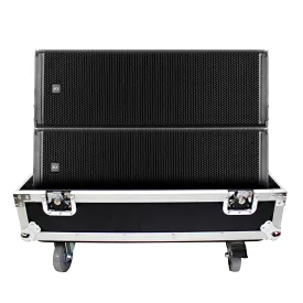 ProX X-RCF-HDL30A LAX2W  Fits RCF HDL 30-A Line Array Speaker Flight Case W/Wheels (Holds 2 Speakers)