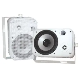 Pyle PDWR50W 6.5 Indoor/Outdoor Waterproof Speakers (White)