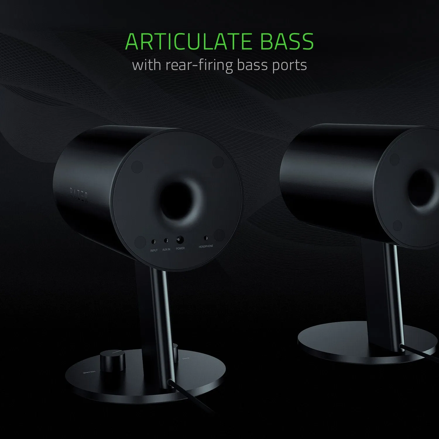 Razer Nommo Woven Fiberglass Gaming Speakers