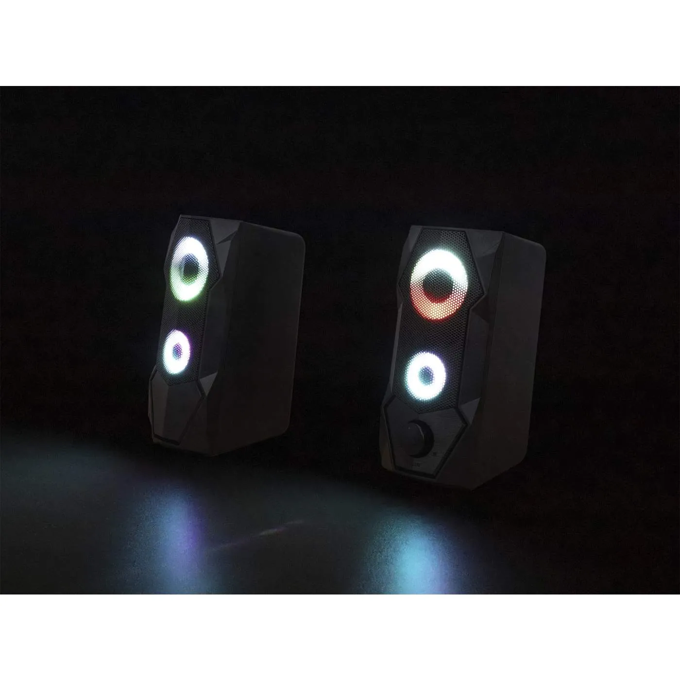 RGB LED Desktop Stereo Computer Speakers