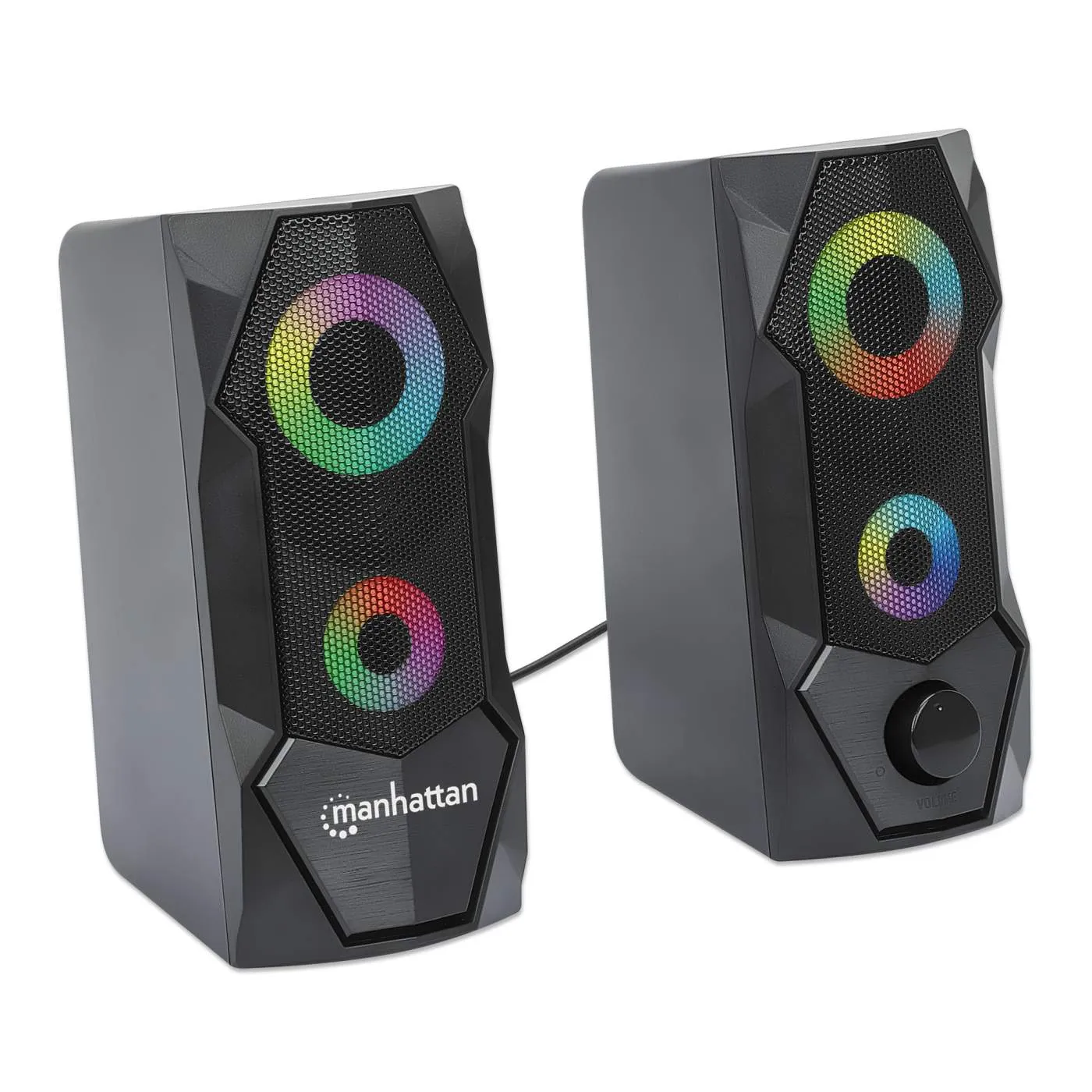 RGB LED Desktop Stereo Computer Speakers