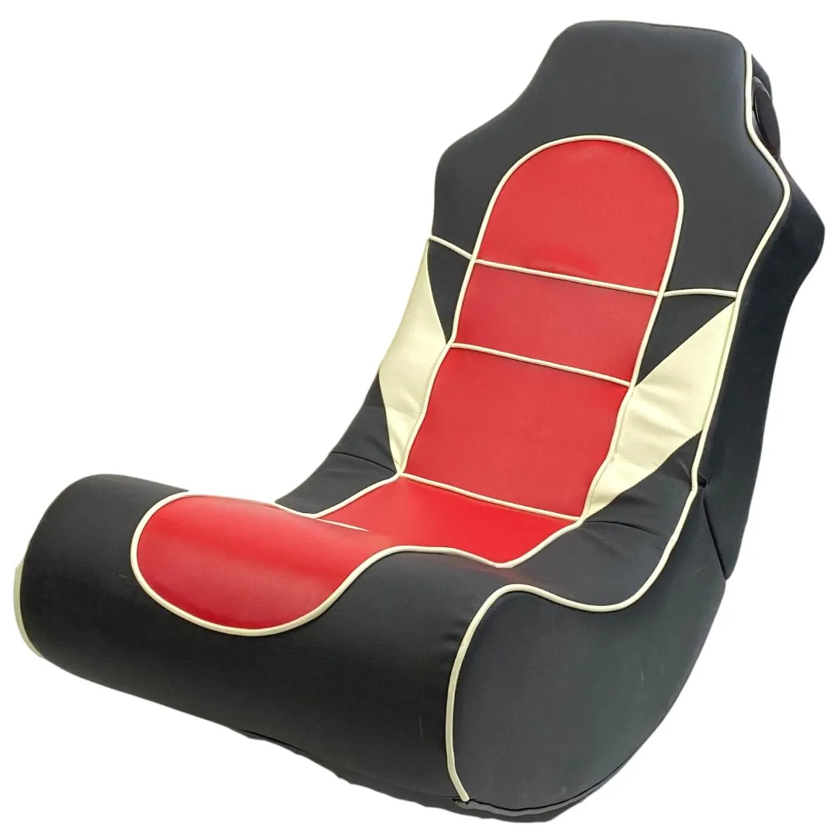 ROCKER SERIES/ A133 GAMING CHAIR (BLACK-RED-WHITE)