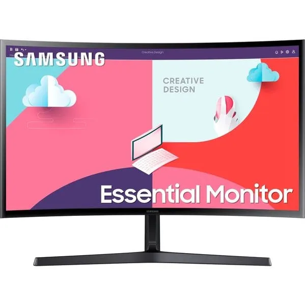 Samsung Essential 27" Curved FullHD 1080p Monitor with Speakers