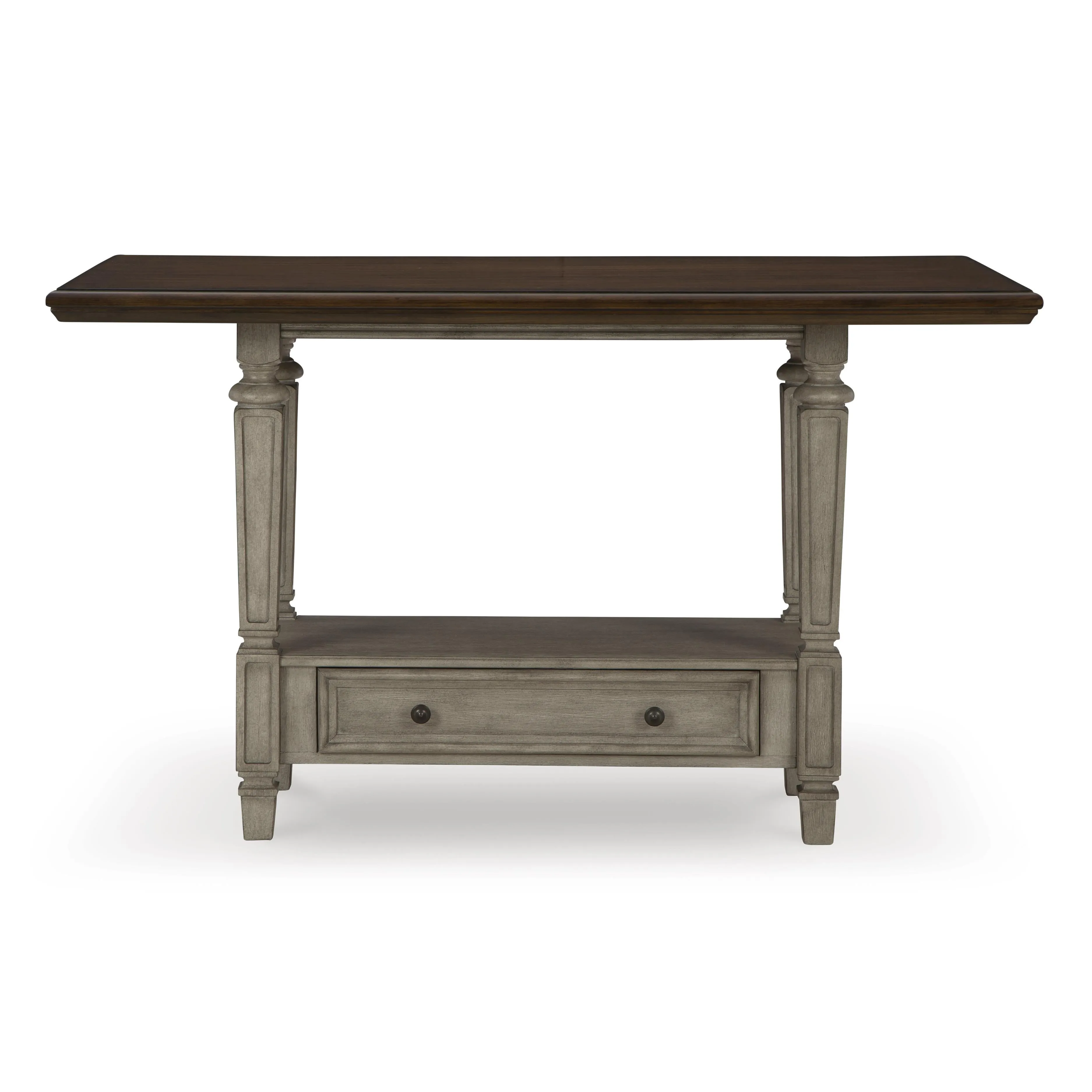 Signature Design by Ashley Lodenbay Counter Height Dining Table with Pedestal Base D751-13