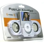 Slick Foldup Speaker For MP3 Players White